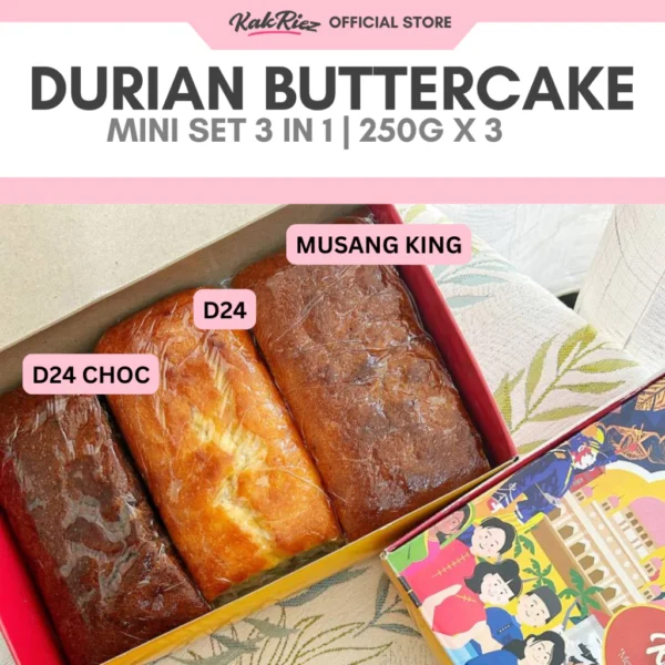 Kek Durian D24 Musang King Coklat 3 in 1